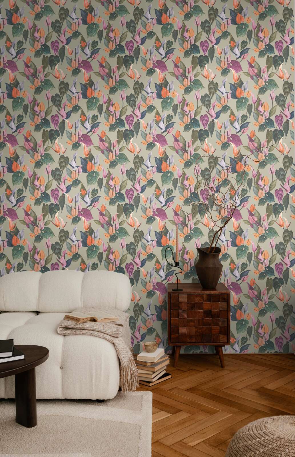 Papel mural Anna D'Andrea - Arte y Diseño - Gris