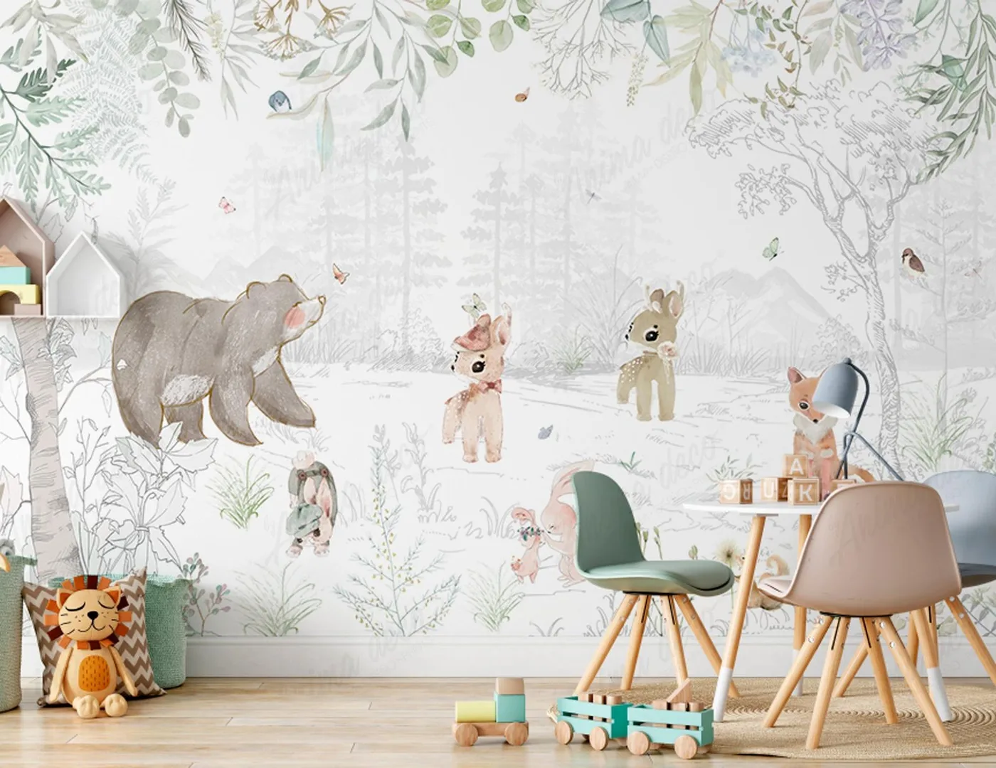 Papel mural Bosques - Infantiles - Personalizado