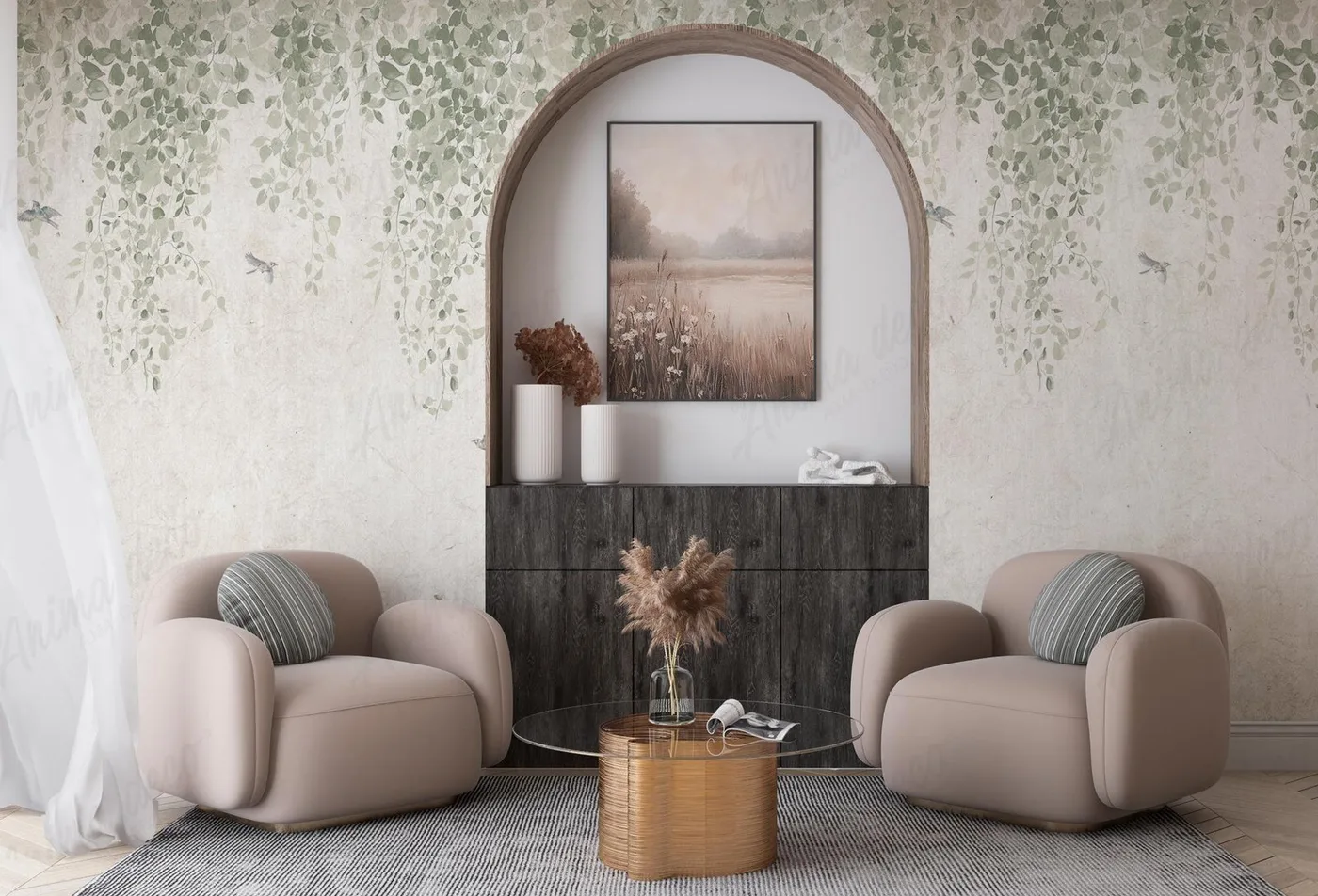 Papel mural Botánicos - Personalizados - Personalizado