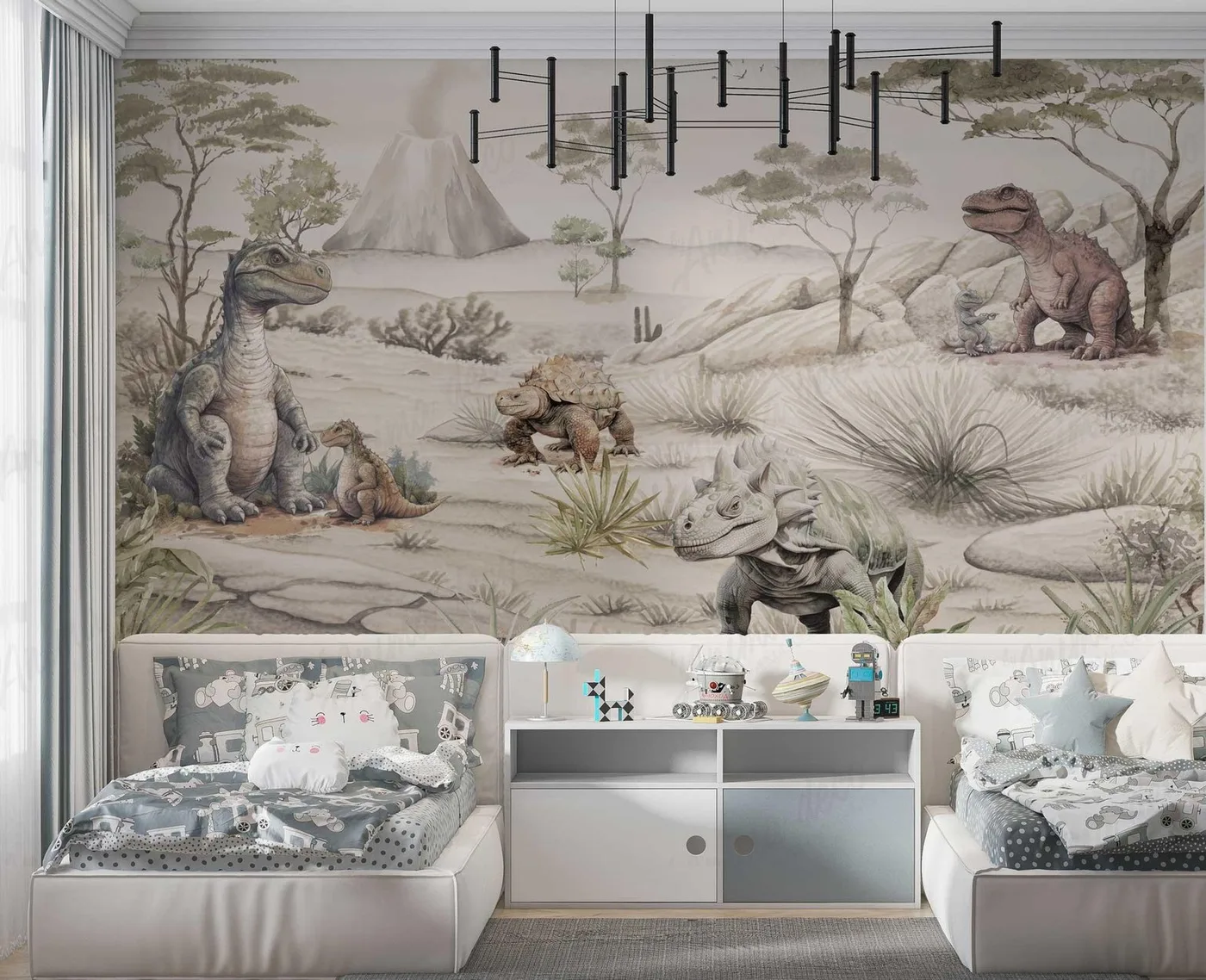 Papel mural Dinosaurios - Infantiles - Personalizado