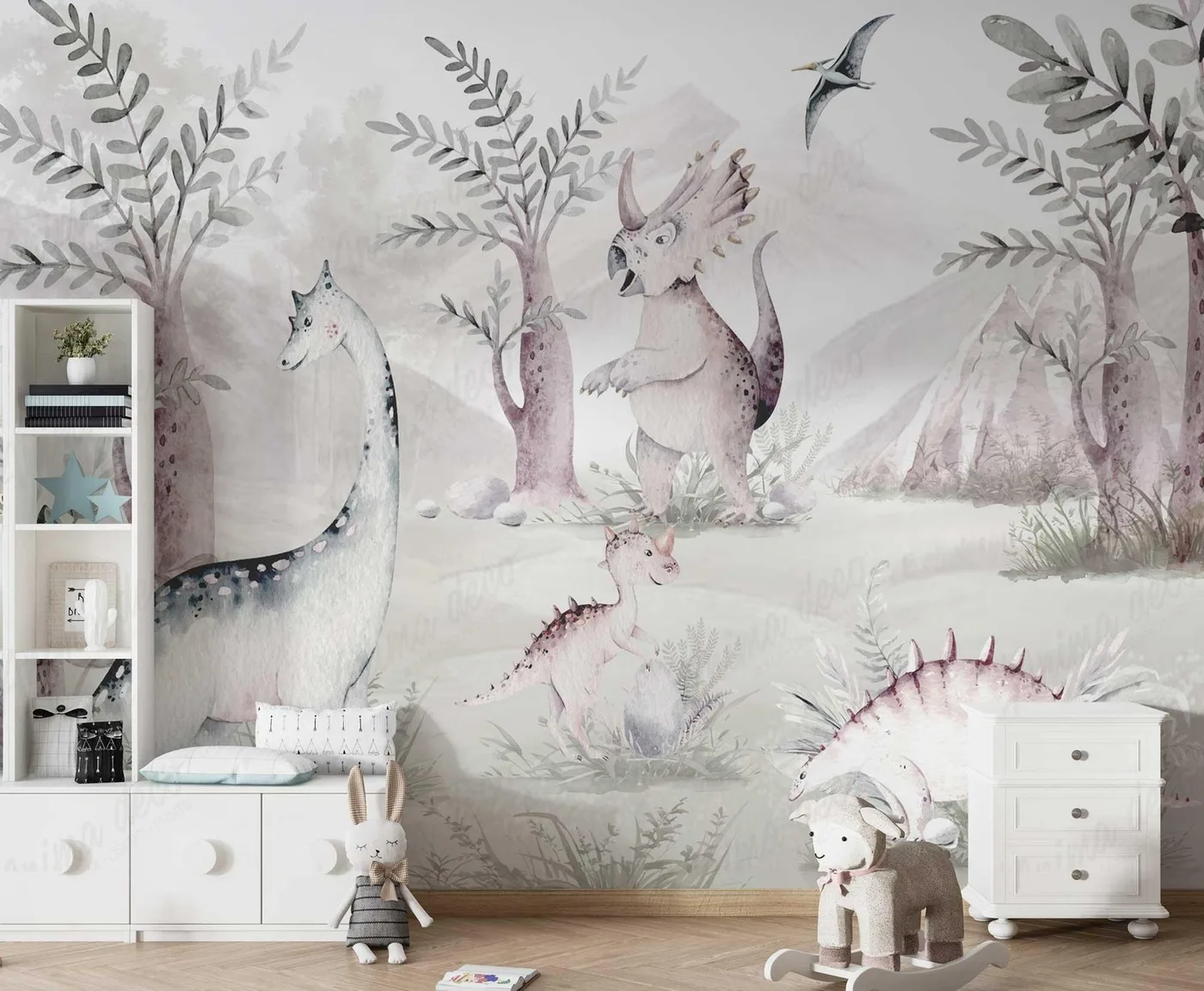 Papel mural Dinosaurios - Infantiles - Personalizado