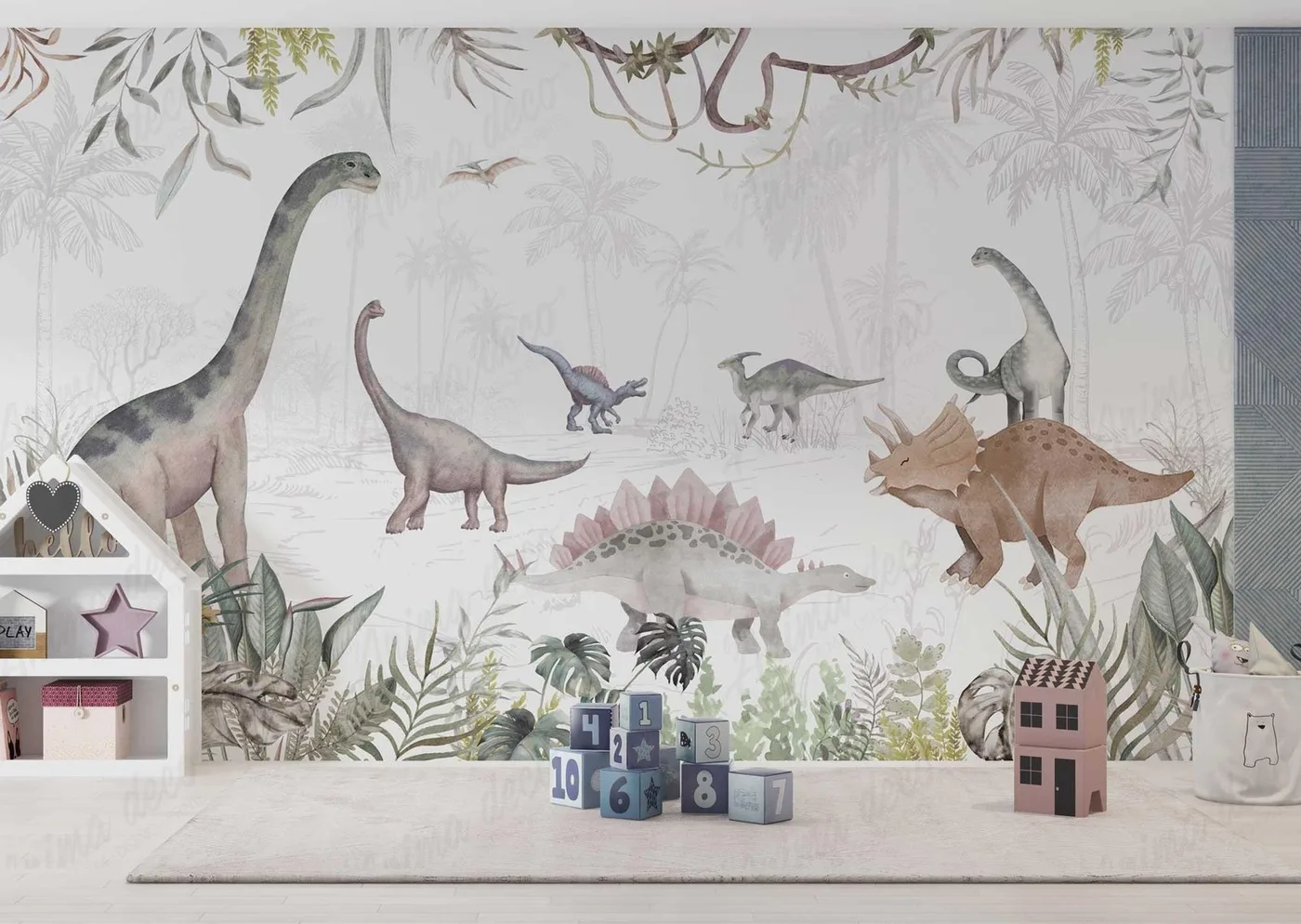 Papel mural Dinosaurios - Infantiles - Personalizado