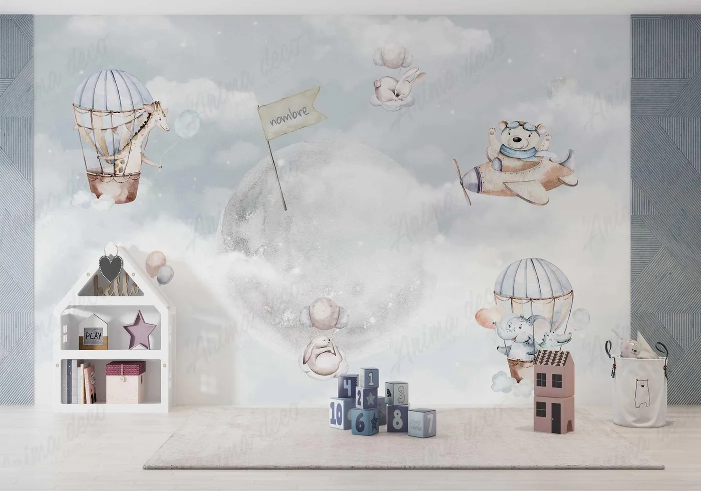 Papel mural Espacio - Infantiles - Personalizado