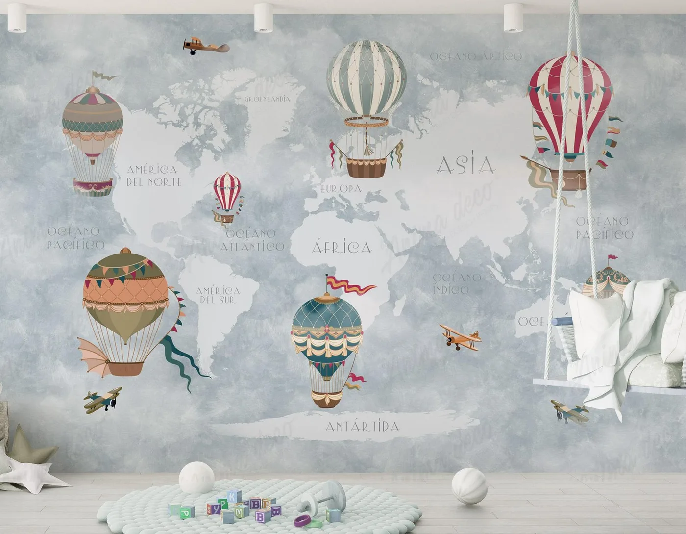 Papel mural Mapas - Personalizados - Personalizado