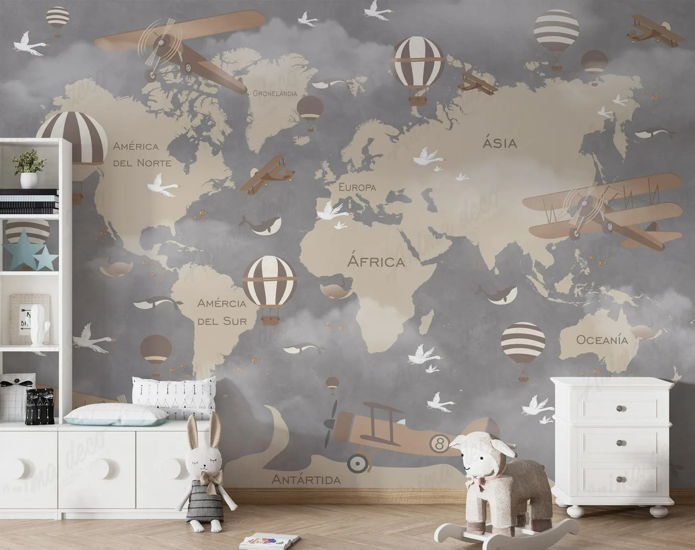 Papel mural Mapas - Personalizados - Personalizado