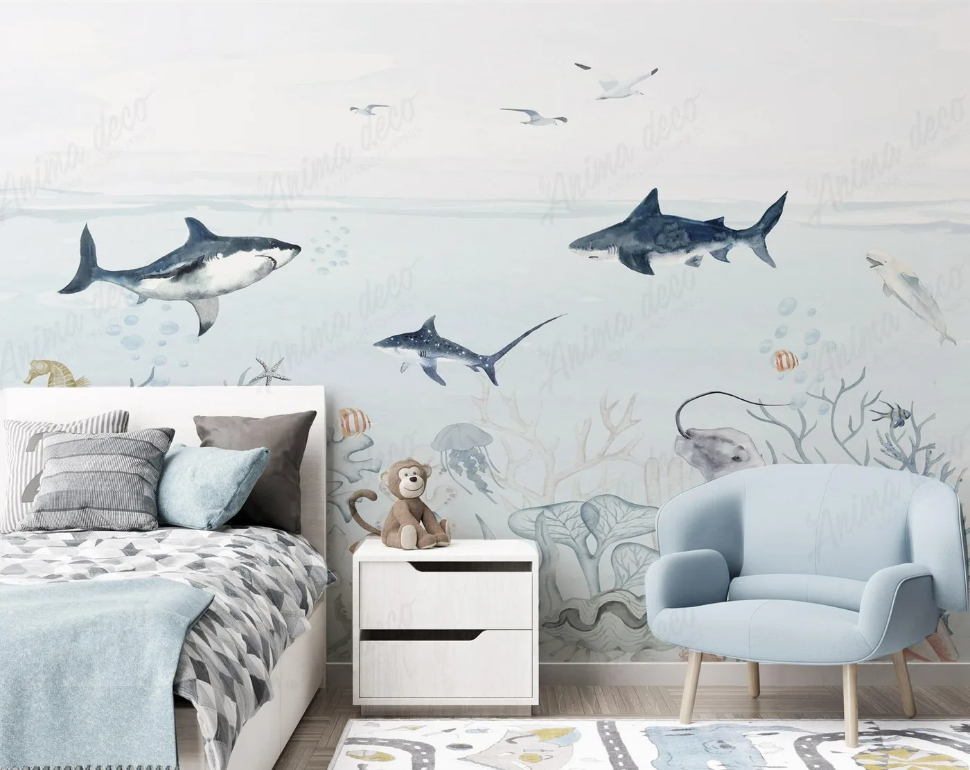 Papel mural Marinos - Infantiles - Personalizado