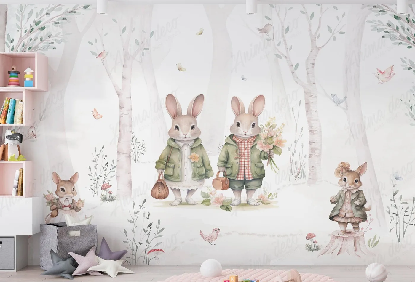 Papel mural Más Animalitos - Infantiles - Personalizado