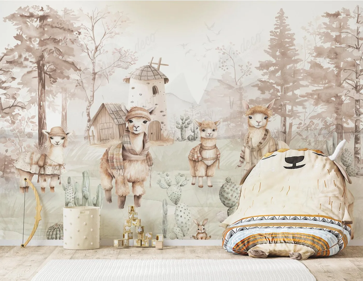 Papel mural Más Animalitos - Infantiles - Personalizado
