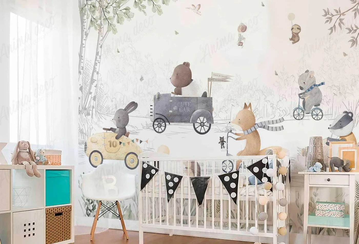 Papel mural Más Animalitos - Infantiles - Personalizado