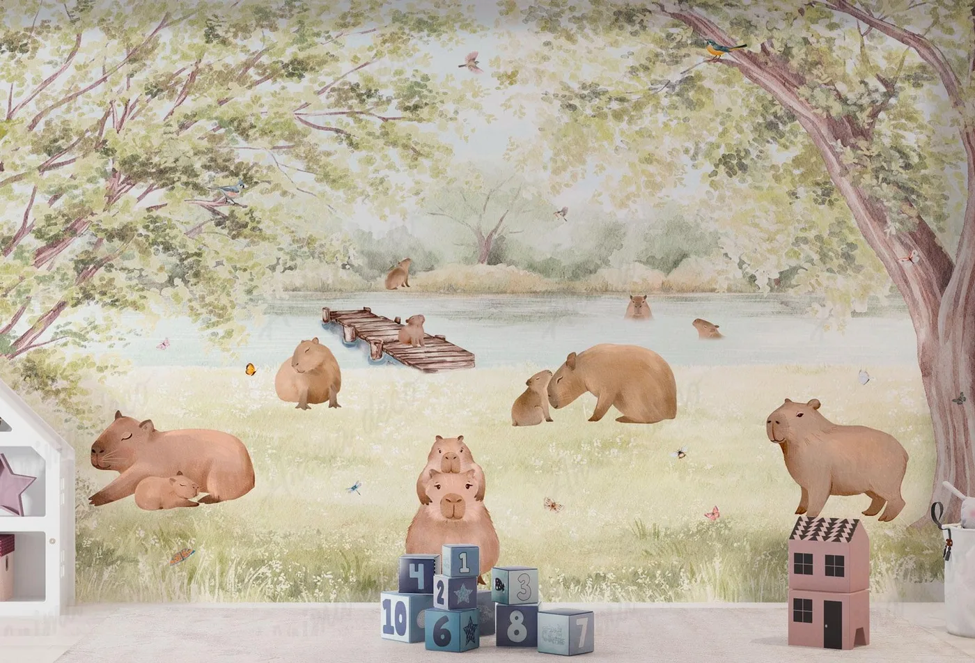 Papel mural Más Animalitos - Infantiles - Personalizado