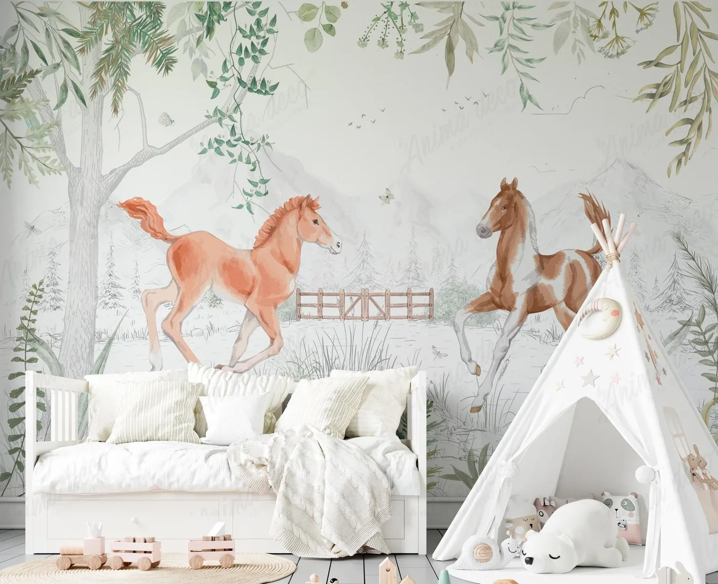 Papel mural Más Animalitos - Infantiles - Personalizado