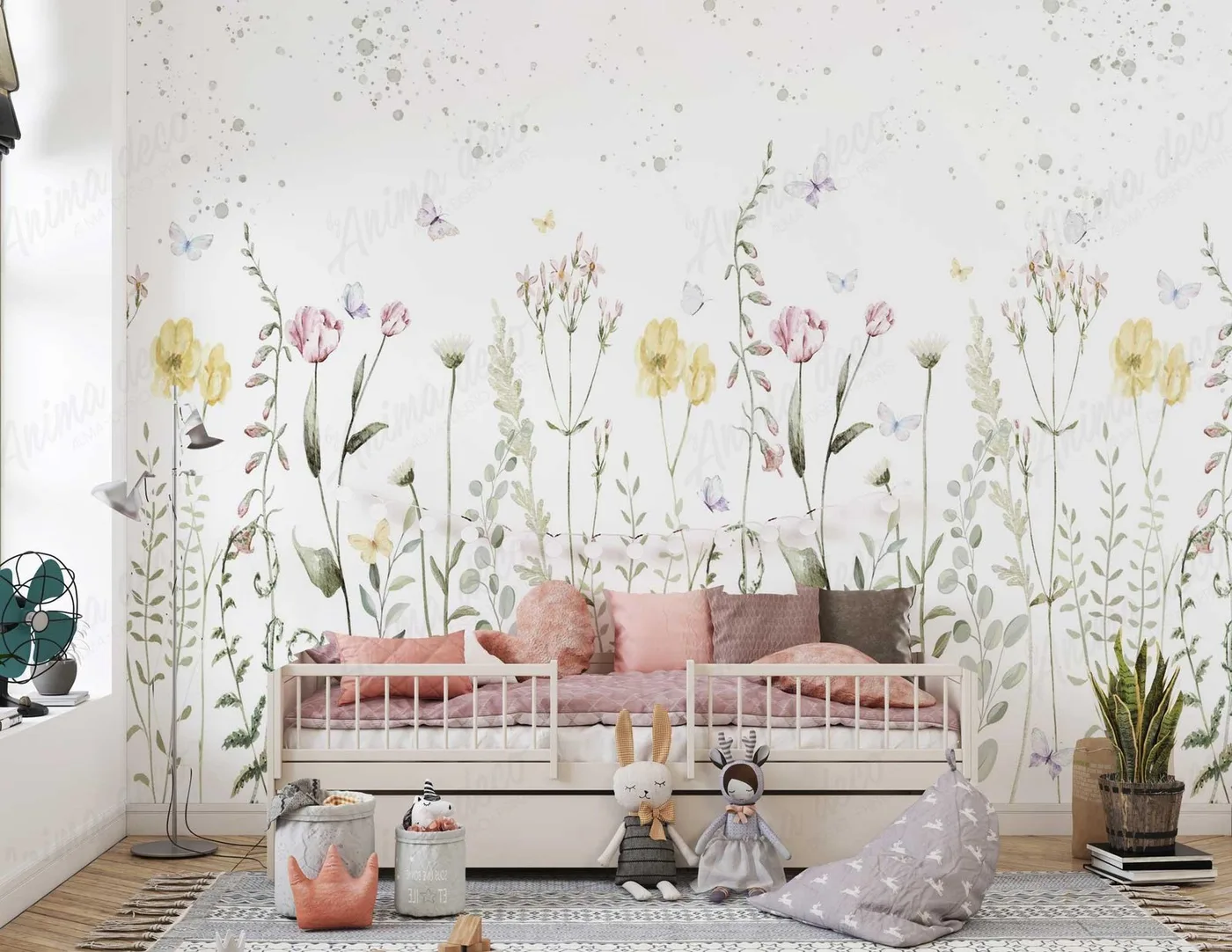 Papel mural Paisajes Y Flores - Infantiles - Personalizado