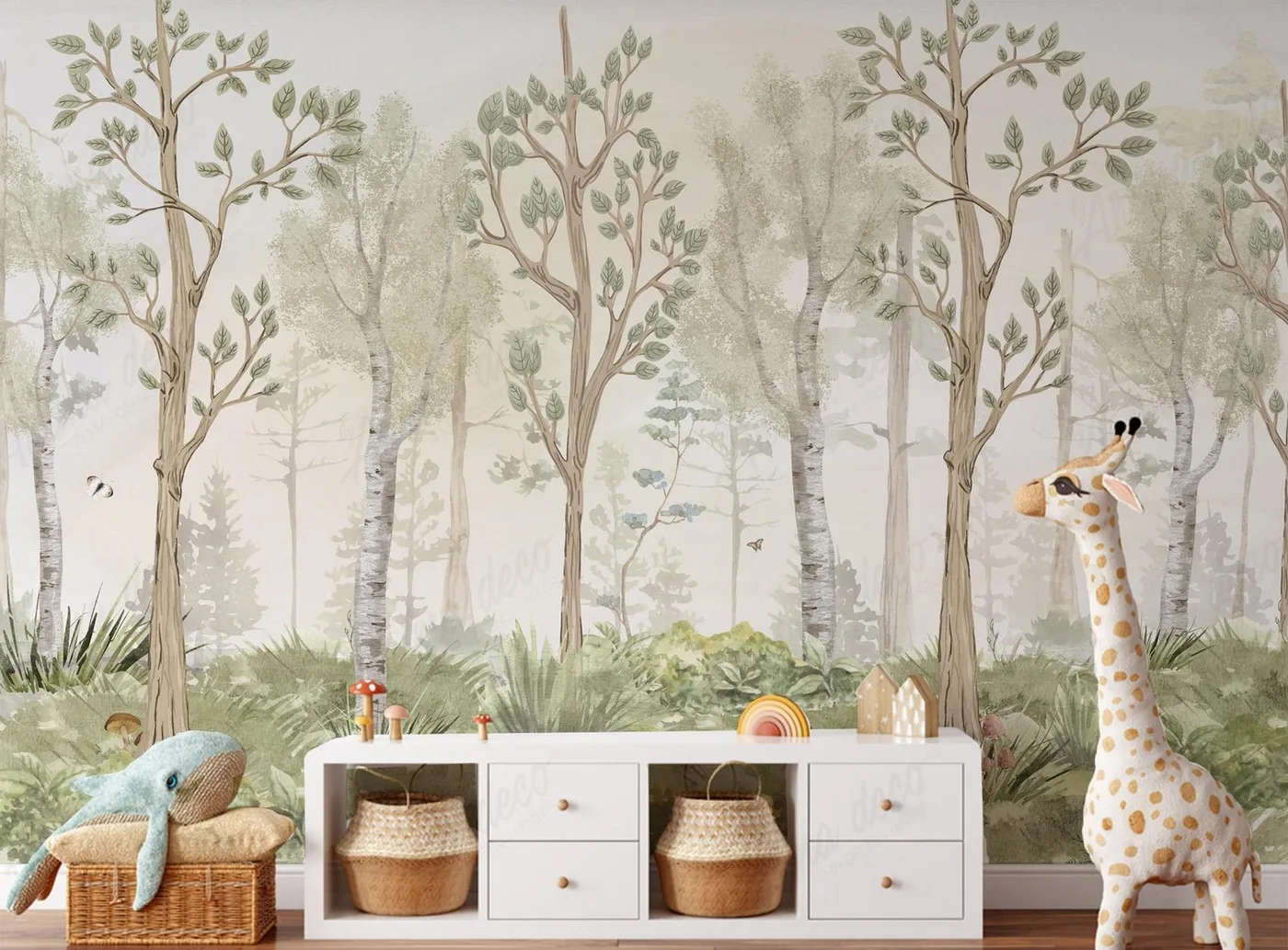 Papel mural Paisajes Y Flores - Infantiles - Personalizado