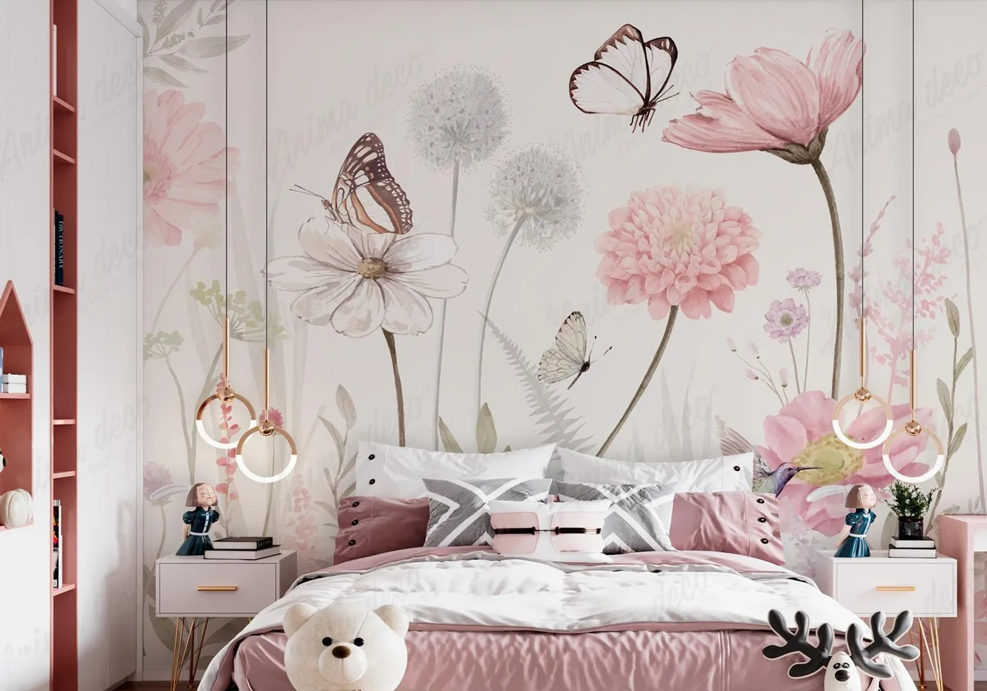 Papel mural Paisajes Y Flores - Infantiles - Personalizado