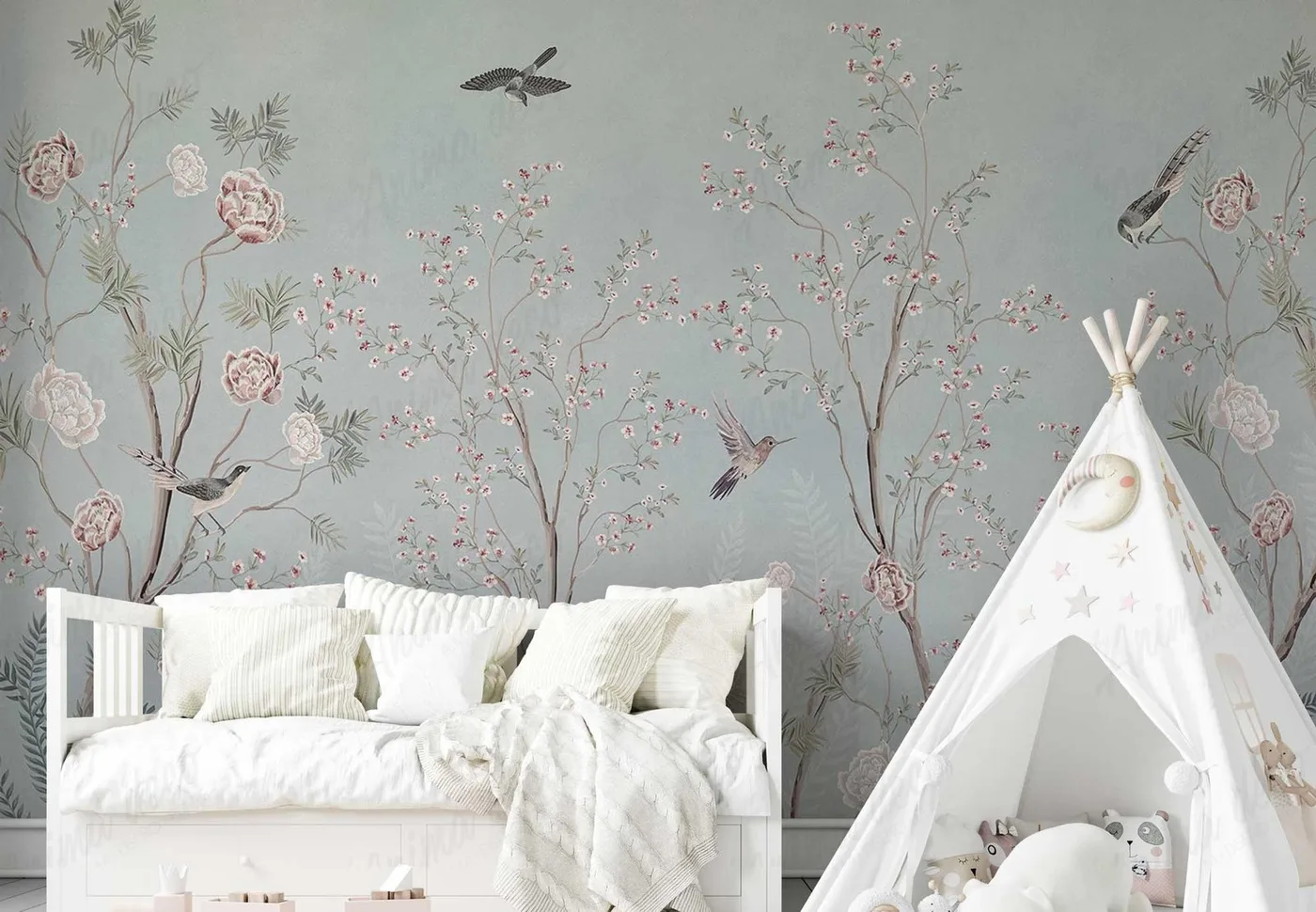 Papel mural Paisajes Y Flores - Infantiles - Personalizado